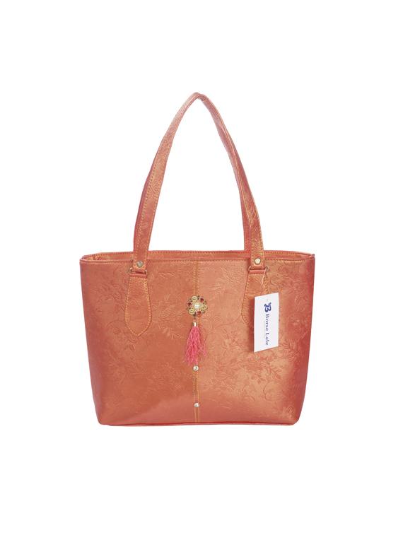 orange leatherette (pu) handbag - 17232004 - Zoom Image - 0