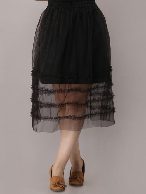high rise flared skirt - 17232785 -  Standard Image - 0