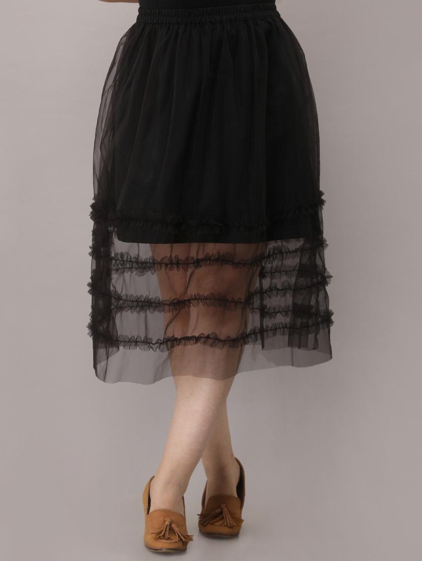 high rise flared skirt - 17232785 -  Zoom Image - 0