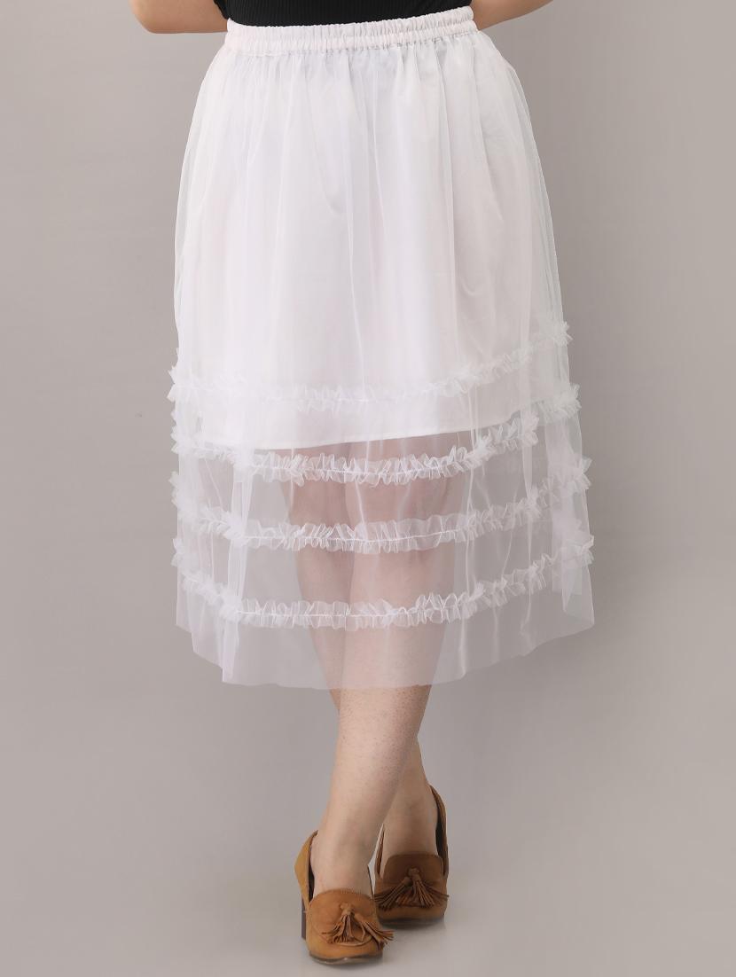 high rise frill detail skirt - 17232786 - Zoom Image - 0