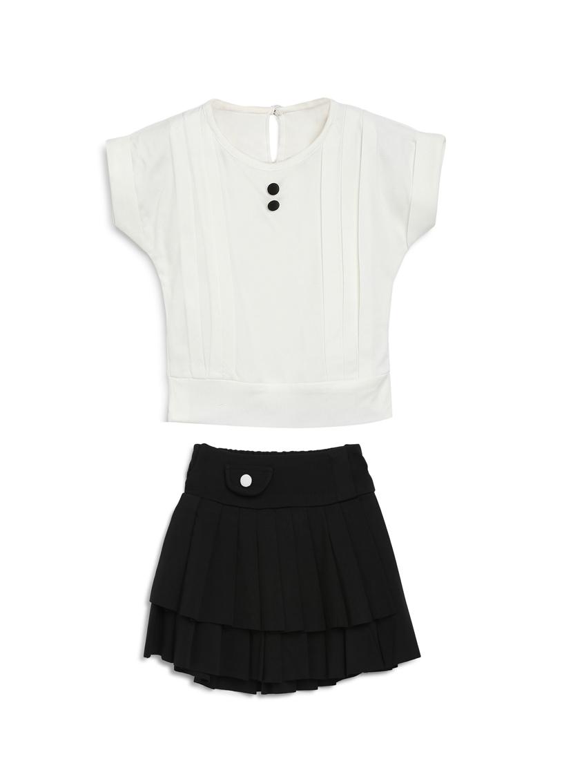 black rayon skirt top twin sets & jump suit - 17234125 - Zoom Image - 0
