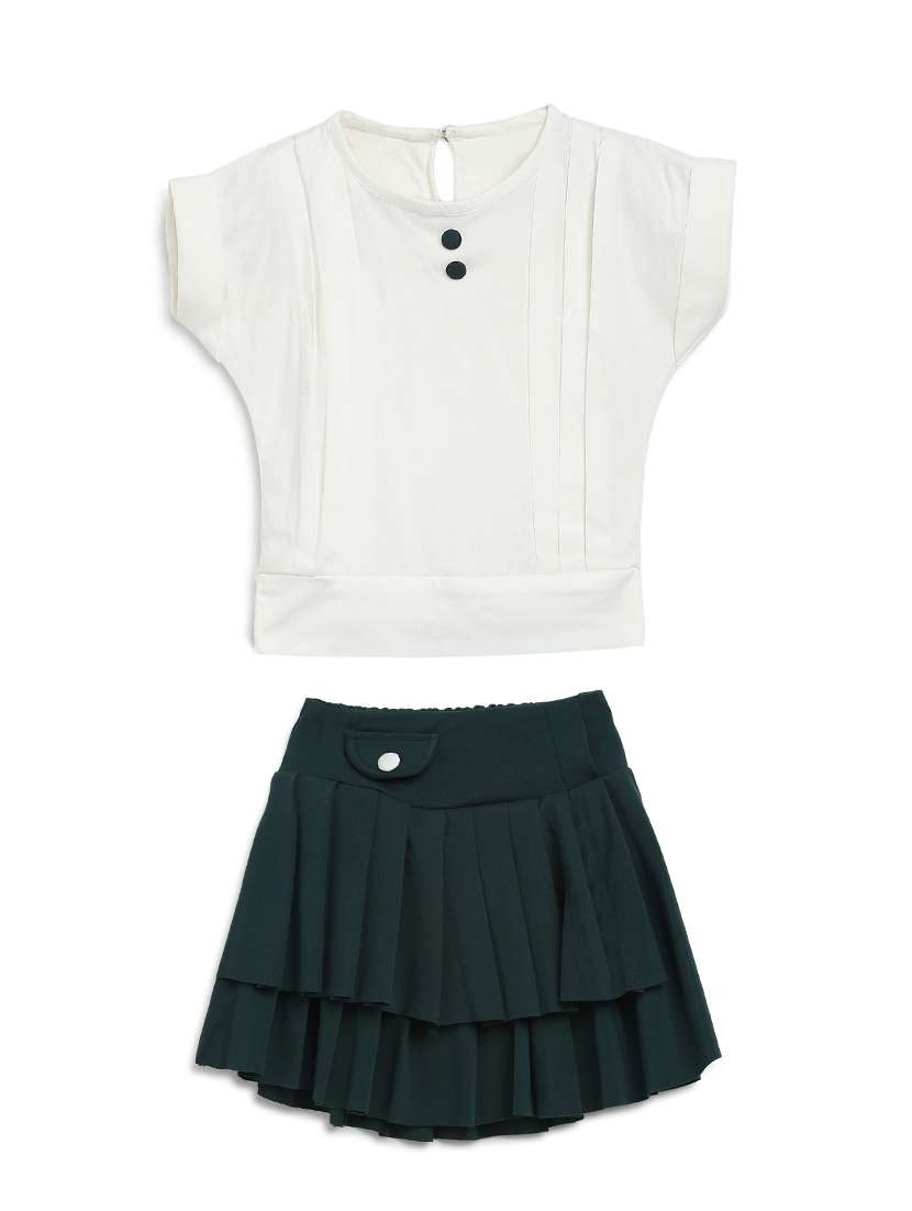 green rayon skirt top twin sets & jump suit - 17234126 - Zoom Image - 0