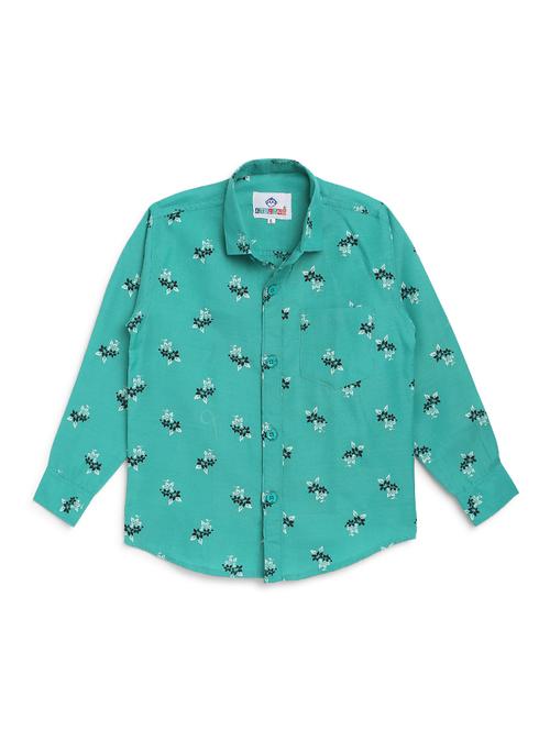 green cotton shirt - 17234247 - Standard Image - 0
