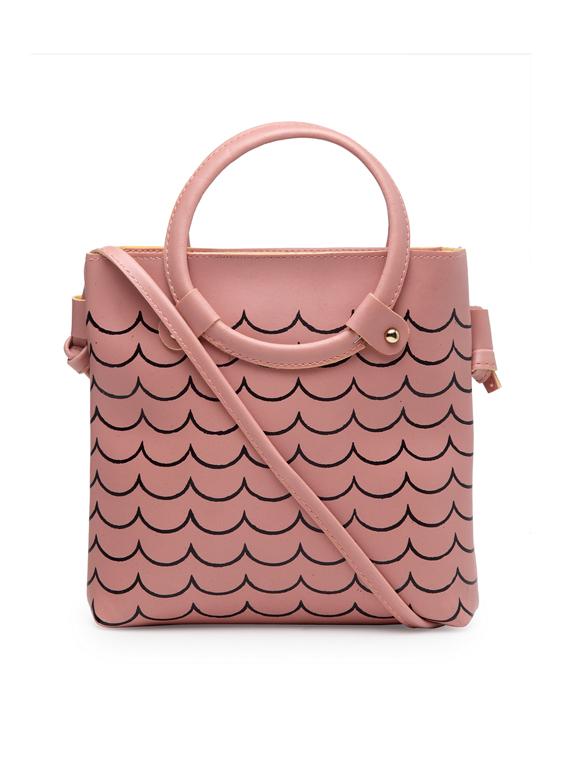 pink leatherette (pu) sling bag - 17234470 - Zoom Image - 0