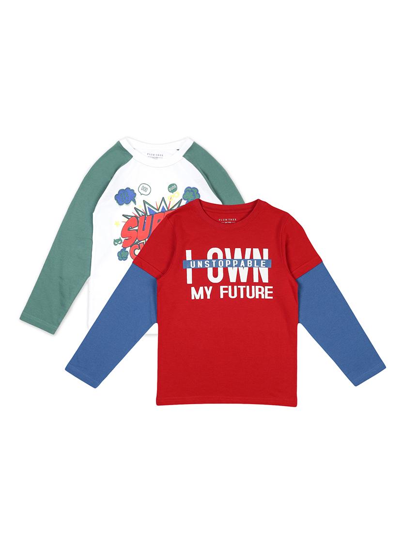 multi colored cotton tshirt - 17236274 -  Zoom Image - 0