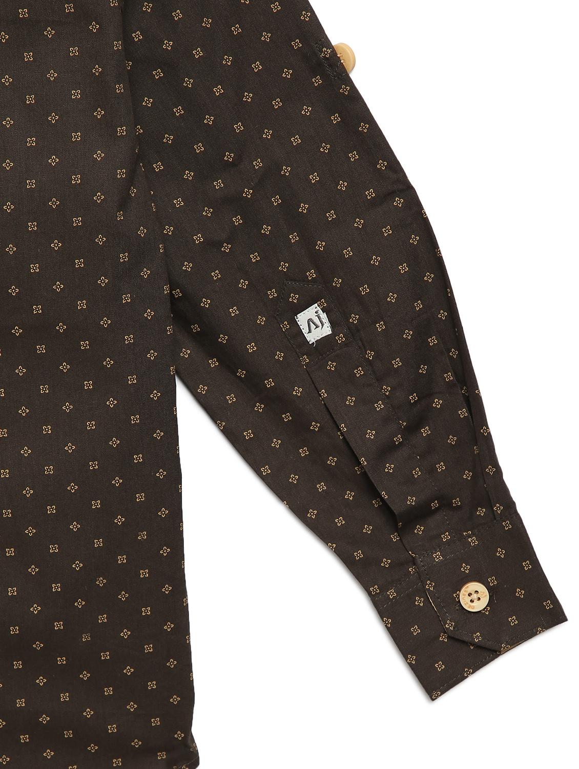 brown cotton shirt - 17237233 - Standard Image - 3