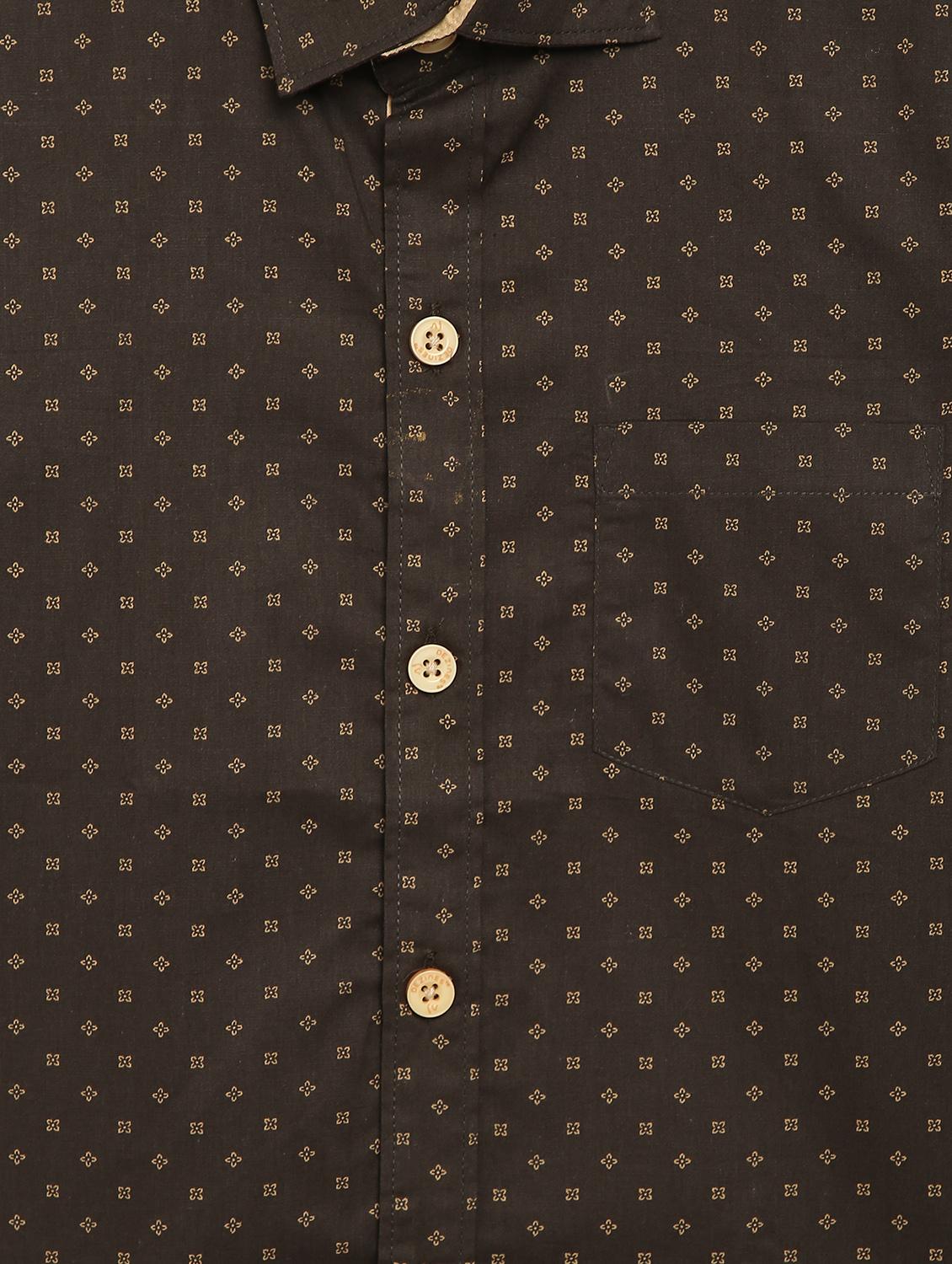 brown cotton shirt - 17237233 - Standard Image - 5