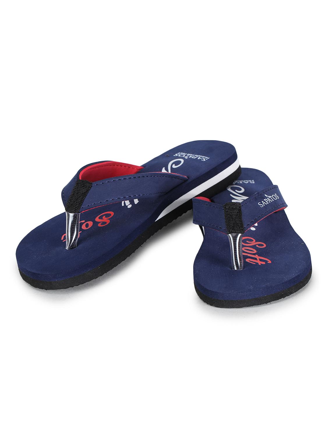 navy toe separator flip flops - 17238423 - Standard Image - 3
