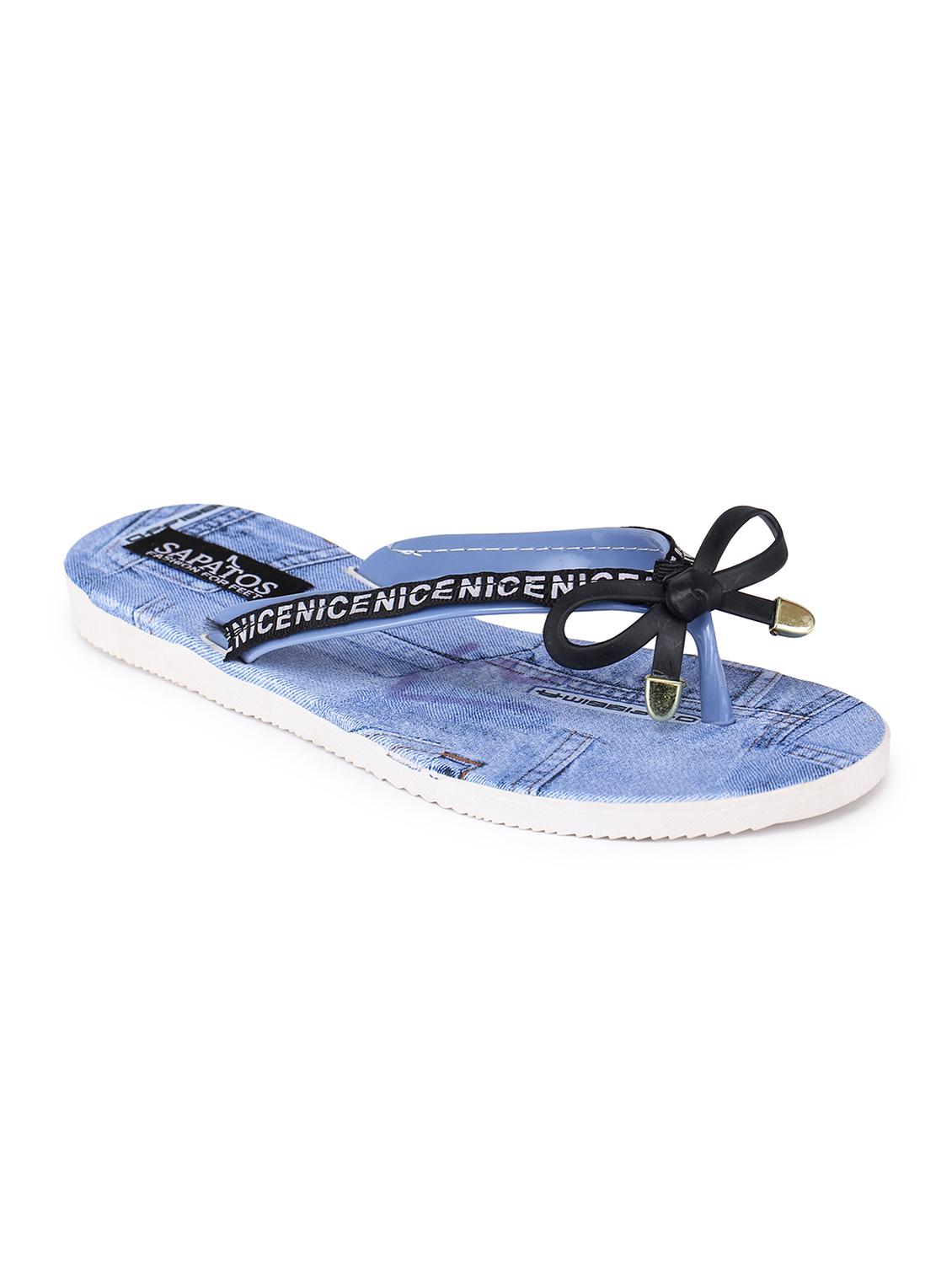 blue toe separator flip flops - 17238434 -  Zoom Image - 0