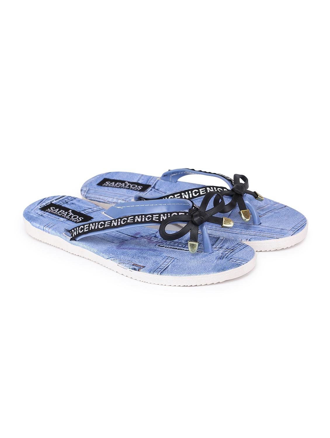 blue toe separator flip flops - 17238434 - Standard Image - 3