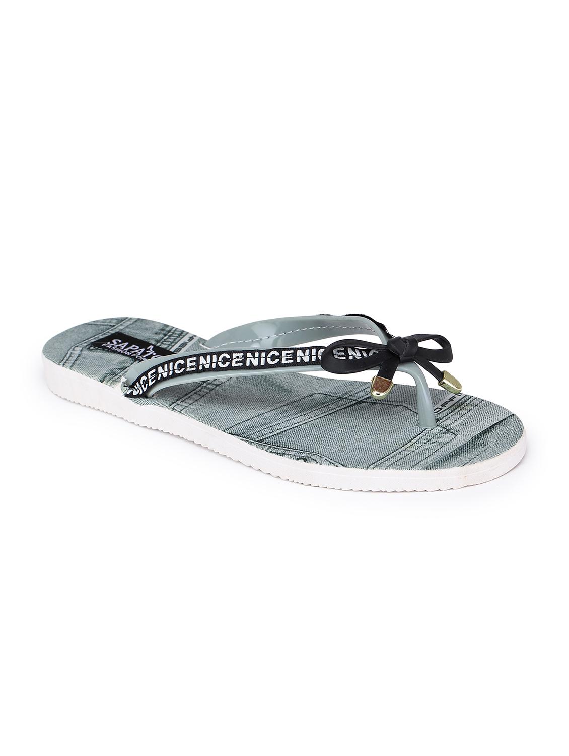 green toe separator flip flops - 17238436 -  Zoom Image - 0