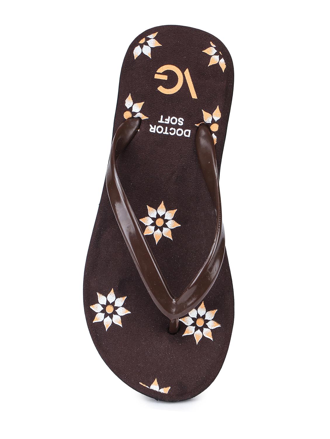 brown synthetic slippers flip flops - 17238447 - Standard Image - 5