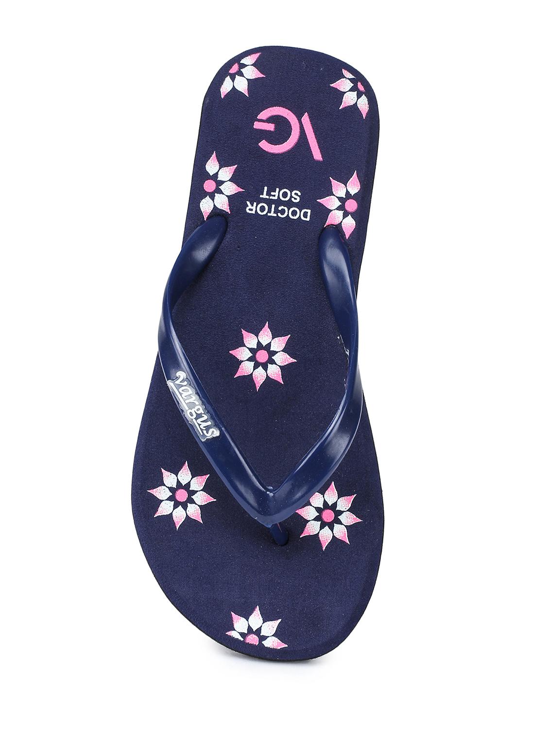 navy synthetic slippers flip flops - 17238448 - Standard Image - 5