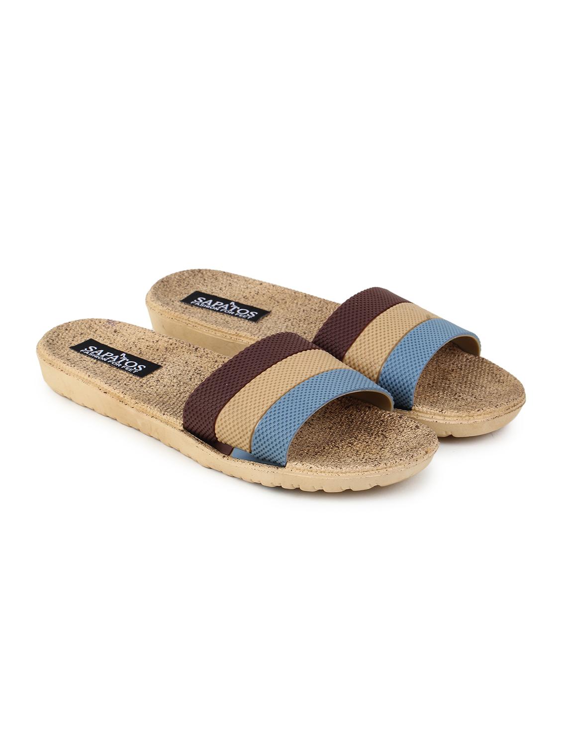 beige slip on flip flop - 17238458 - Standard Image - 3