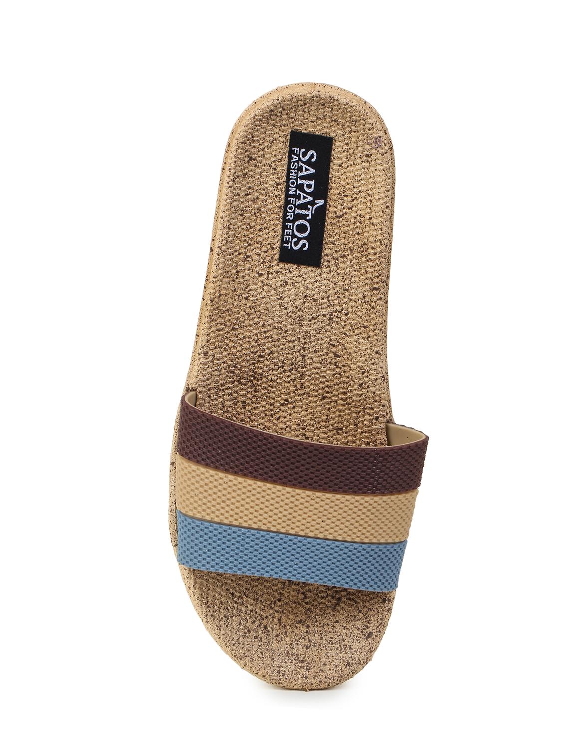 beige slip on flip flop - 17238458 - Standard Image - 5