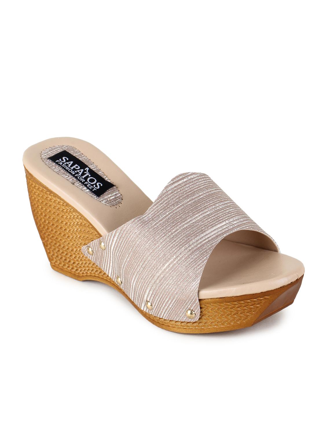 pink synthetic slip on sandals - 17238477 - Zoom Image - 0