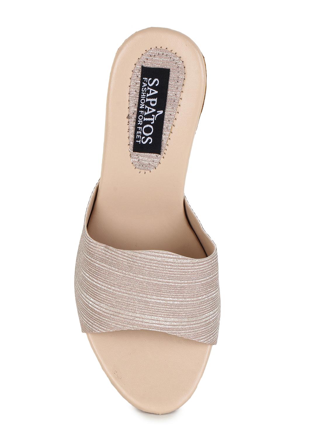 pink synthetic slip on sandals - 17238477 - Standard Image - 5