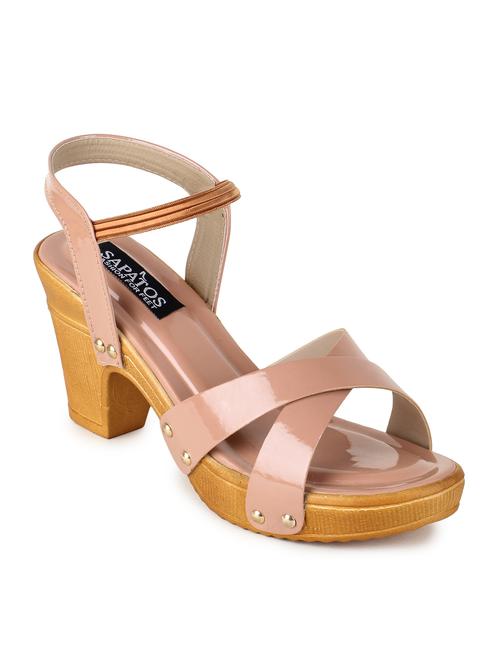 pink synthetic slip on sandals - 17238482 - Standard Image - 0
