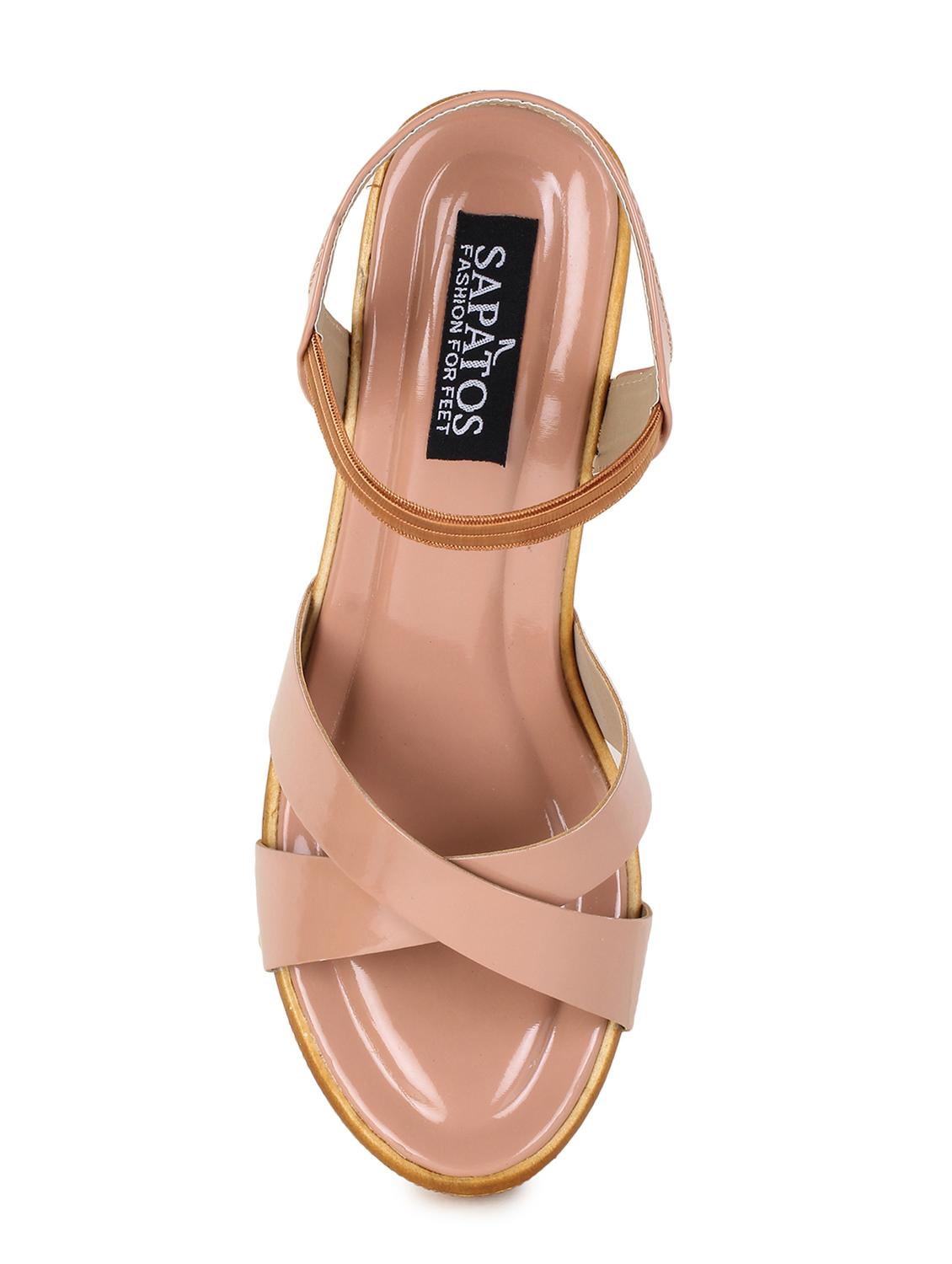 pink synthetic slip on sandals - 17238482 - Standard Image - 5