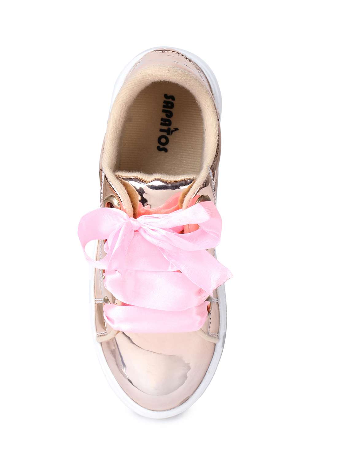 pink synthetic laceup sneakers - 17238493 -  Standard Image - 5