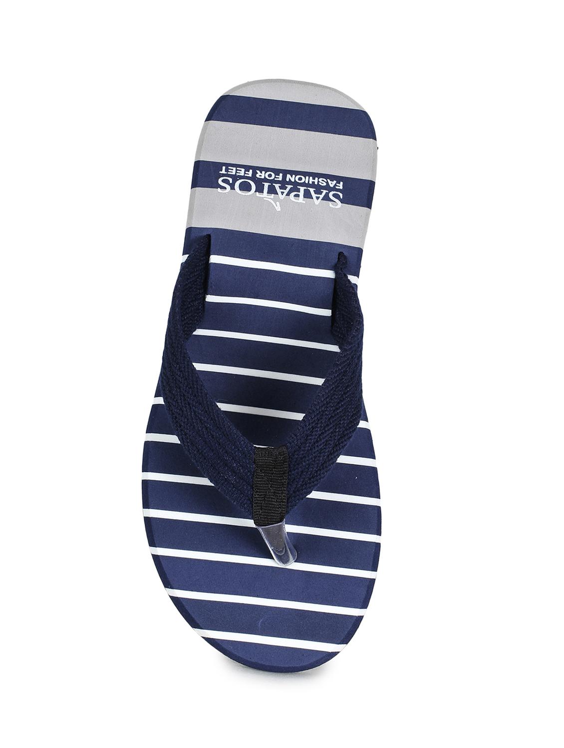 blue rubber slip on slippers - 17238497 - Standard Image - 5