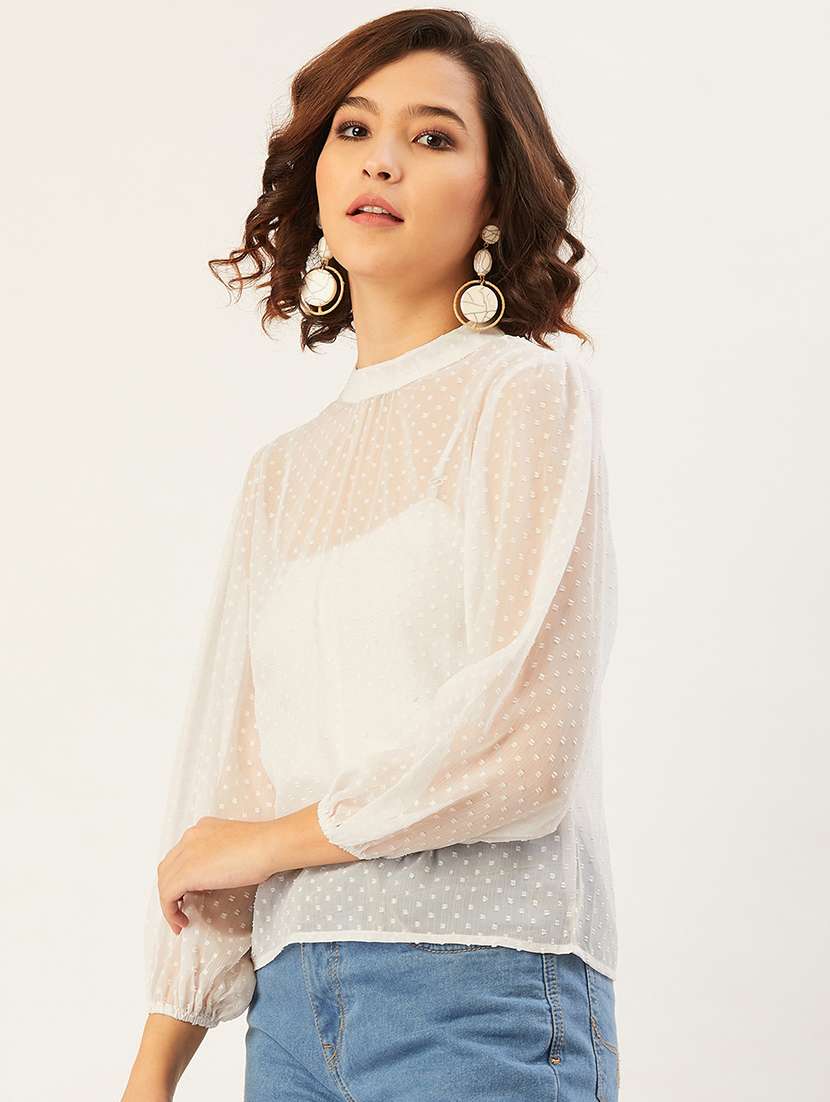Women's Straight Mock Neck Top