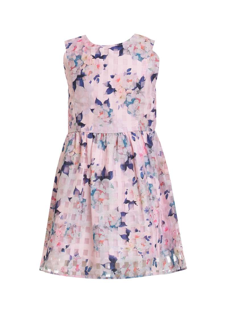 pink silk blend frock - 17239414 - Zoom Image - 0