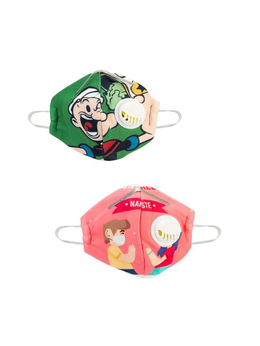 multi colored cotton antipollution mask