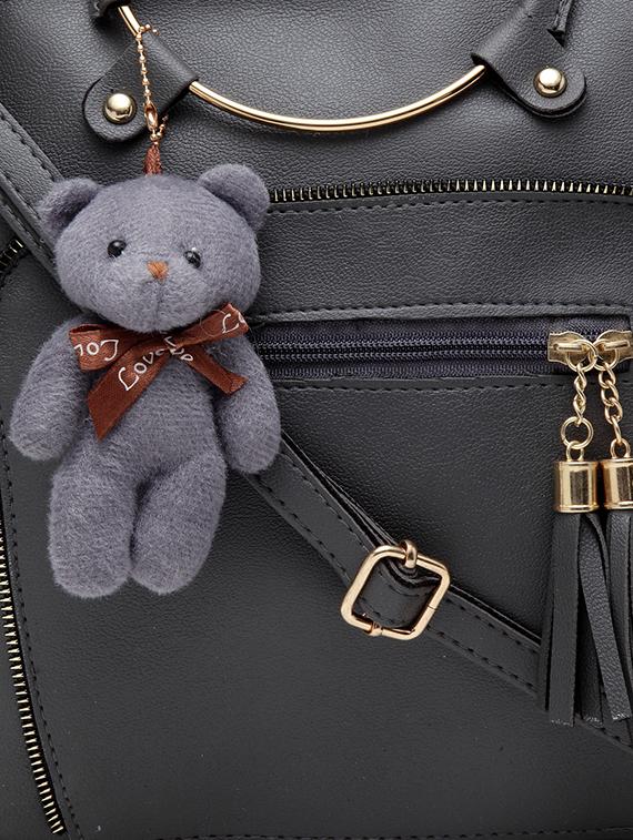 grey leatherette (pu) sling bag - 17240106 - Standard Image - 3