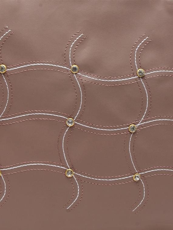 tan leatherette (pu) handbag - 17240201 - Standard Image - 3