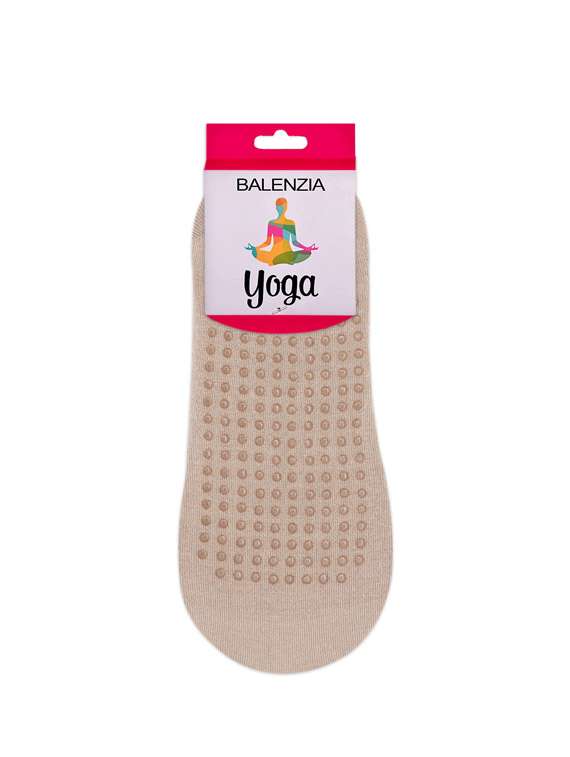 beige cotton ankle length sock - 17240412 - Standard Image - 3