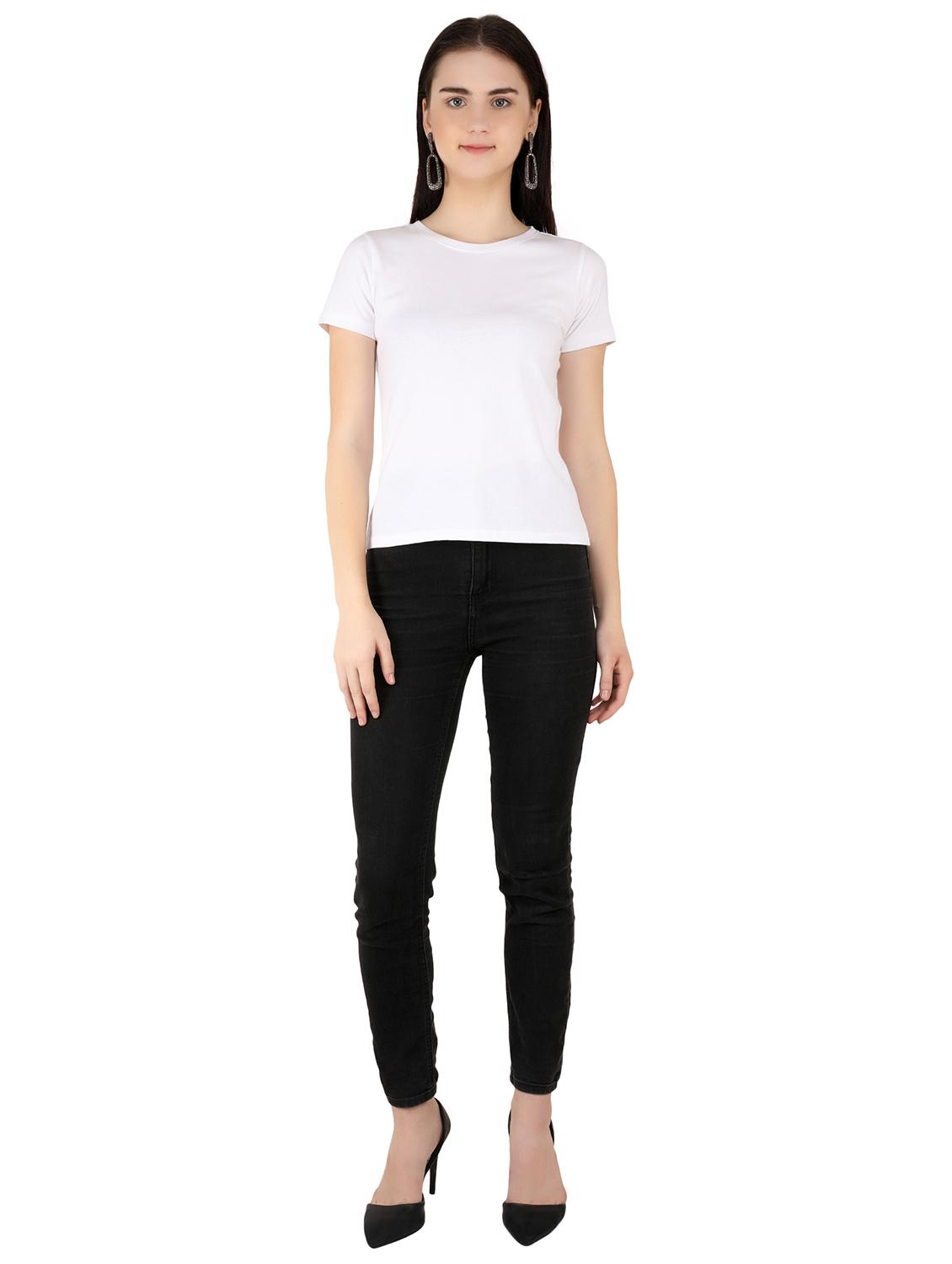 white cotton regular tshirt - 17240574 - Standard Image - 3