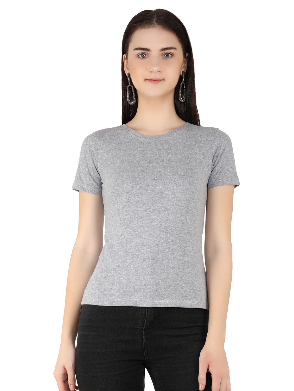 grey cotton regular tshirt - 17240579 - Zoom Image - 0