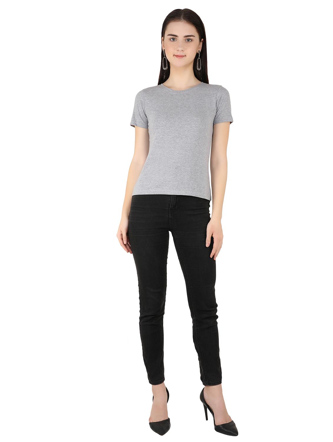 grey cotton regular tshirt - 17240579 - Standard Image - 3