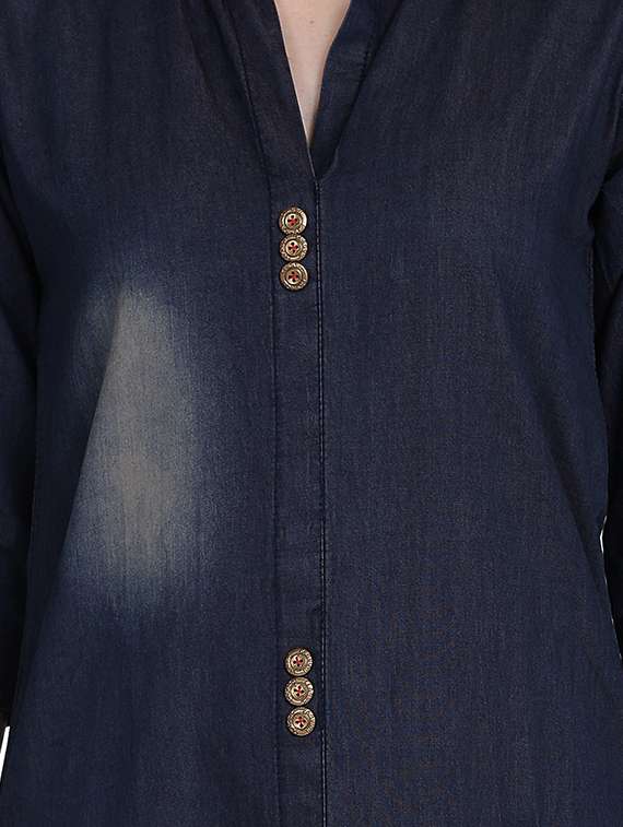 women's straight kurta - 17240831 -  Standard Image - 3