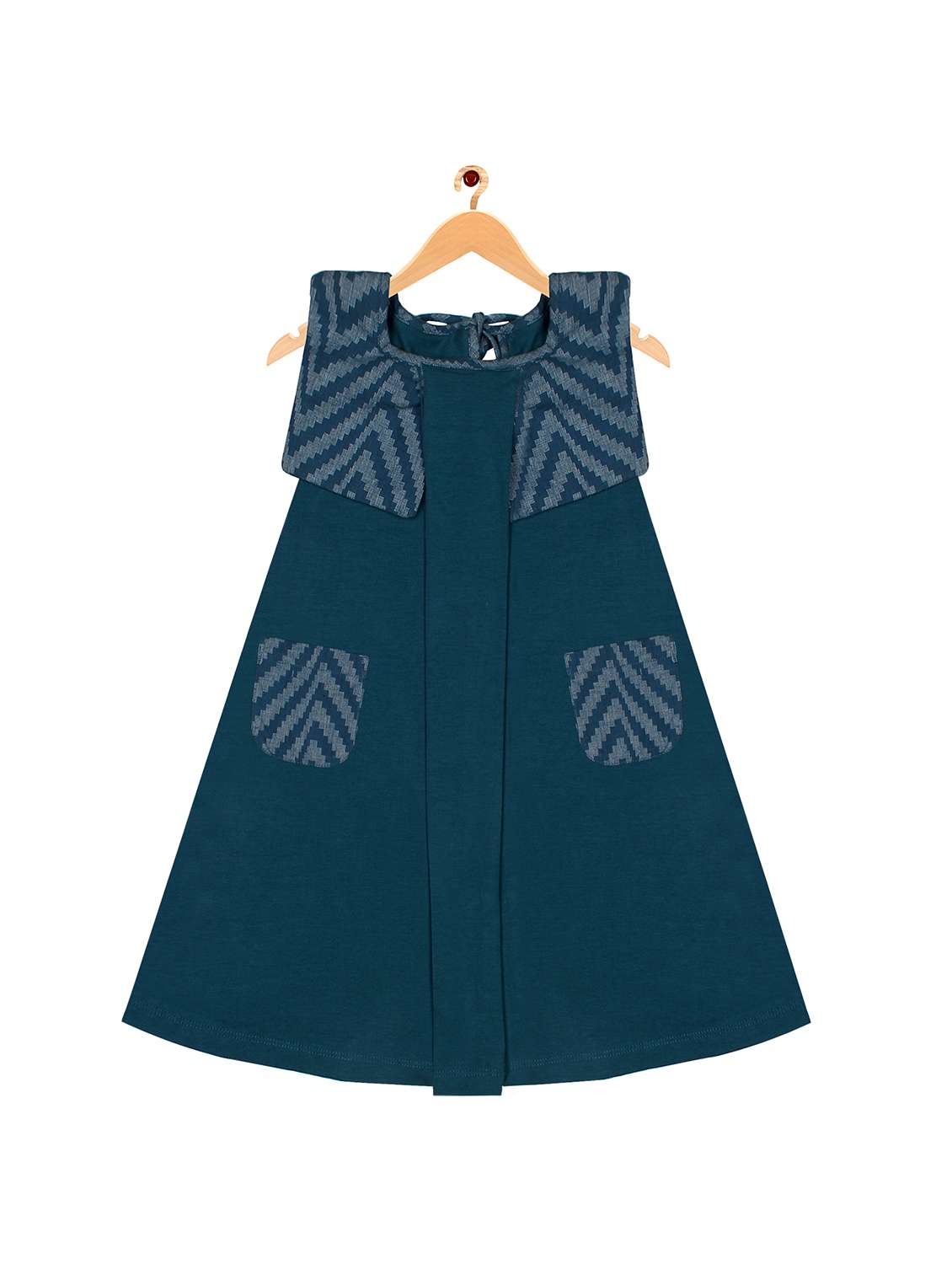 girls square neck sleeveless frock