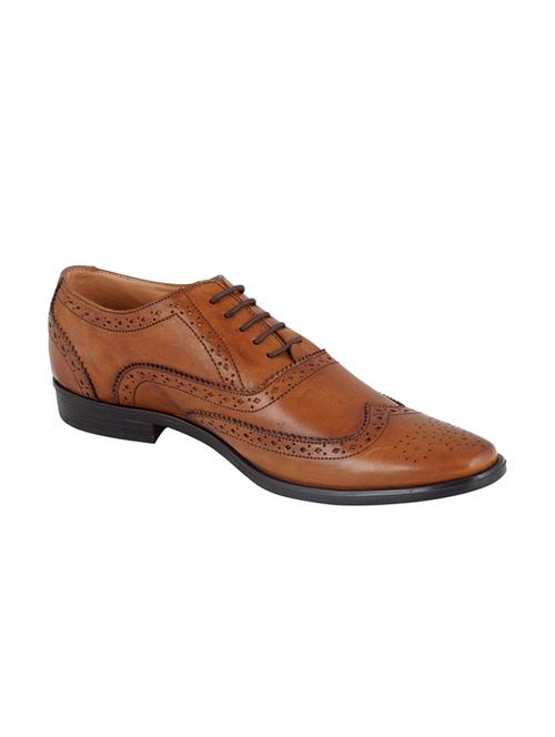 tan lace-up brouges - 17242302 - Standard Image - 0