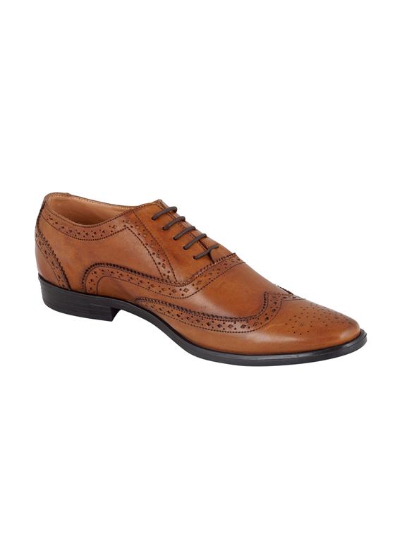 tan lace-up brouges - 17242302 - Zoom Image - 0
