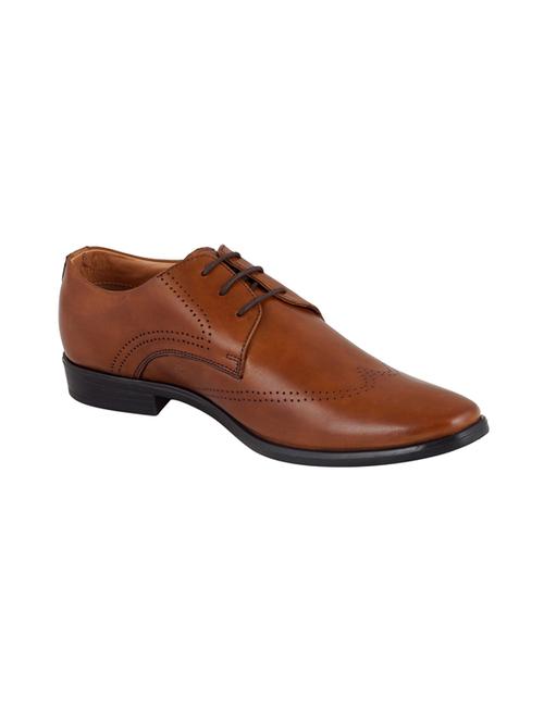 tan lace-up derbys - 17242313 - Standard Image - 0