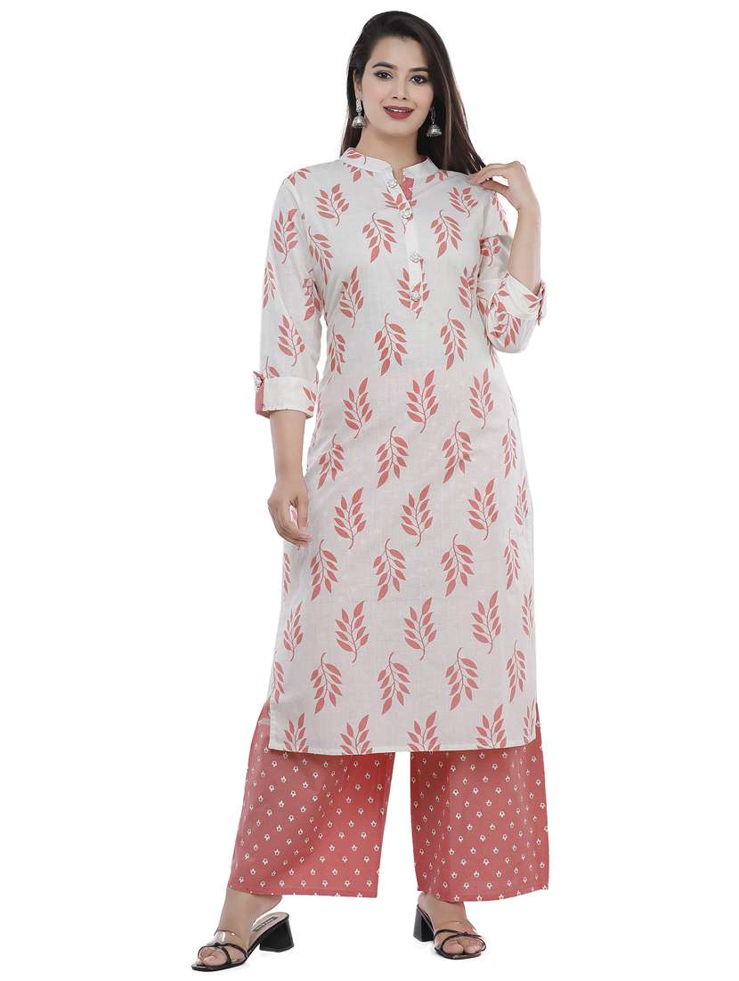 printed kurta palazzo set