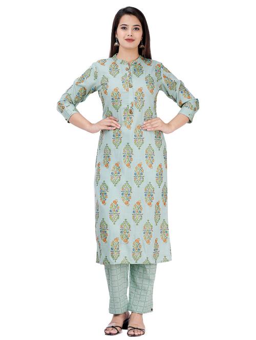 floral kurta pant set - 17242794 - Standard Image - 0