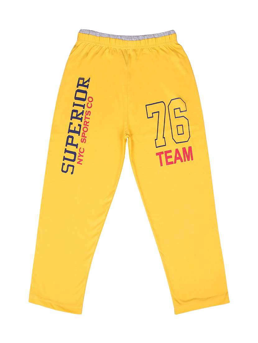 yellow cotton track wear