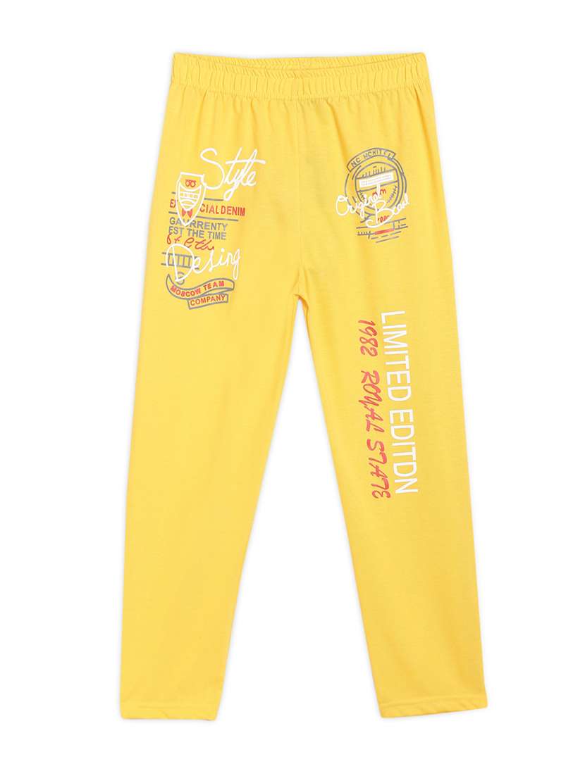 yellow cotton track wear