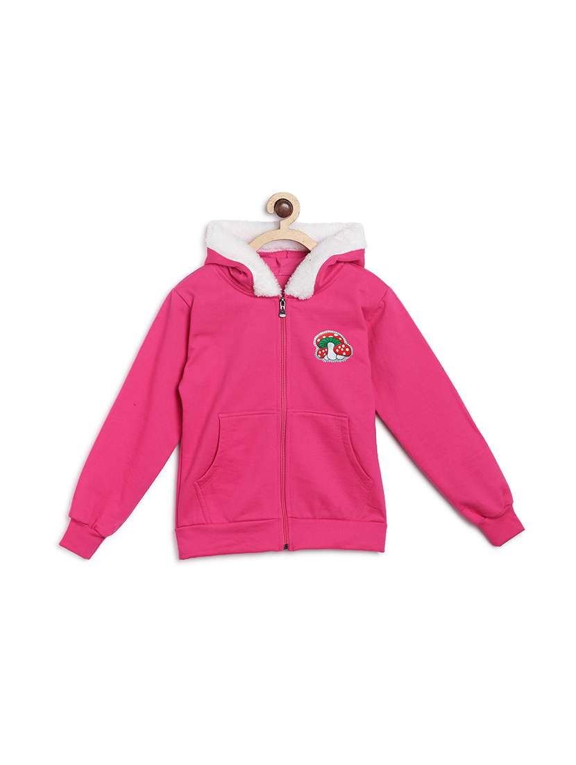 placement print hood neck sweatshirt