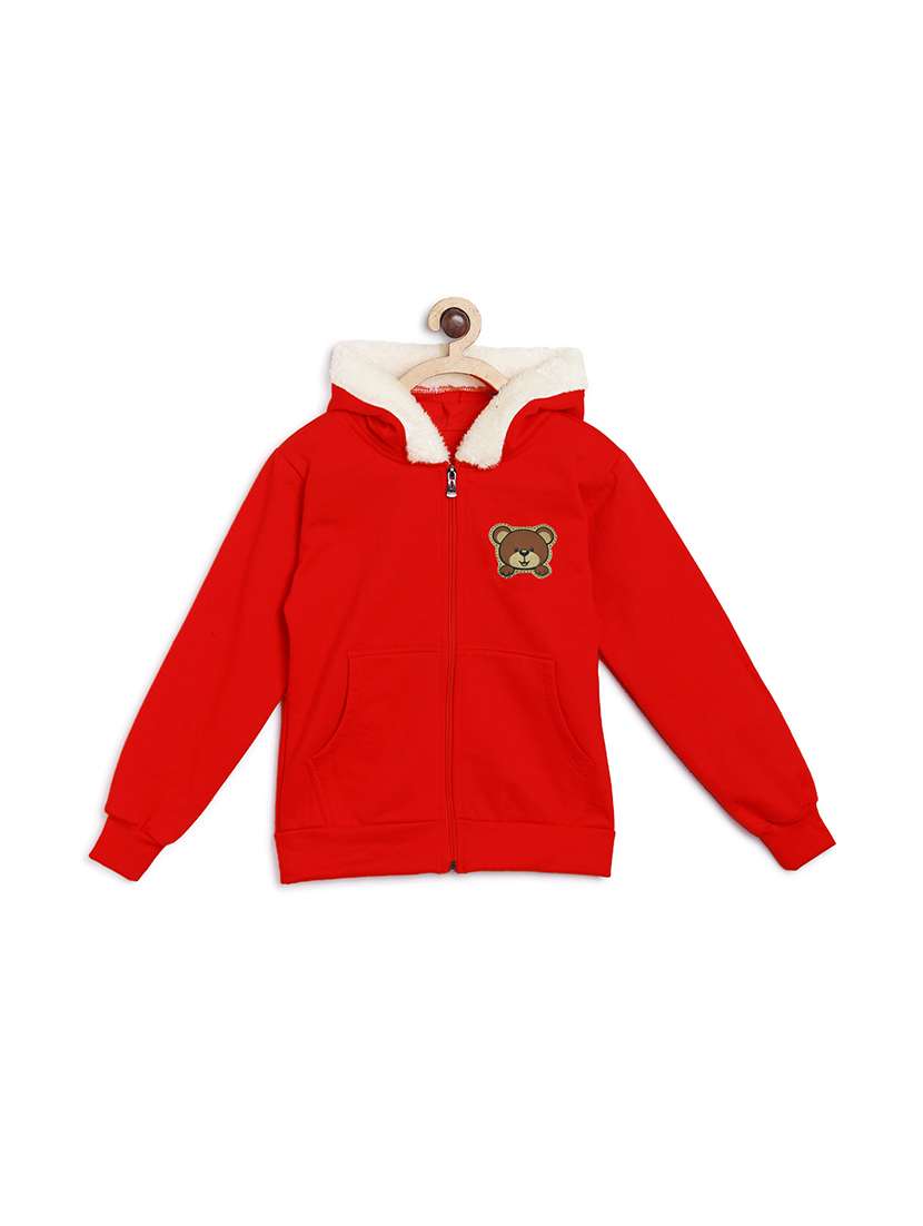 placement print hood neck sweatshirt