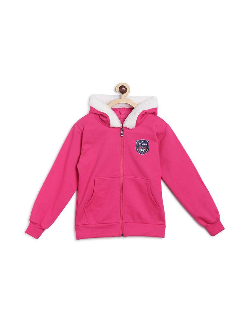 placement print hood neck sweatshirt