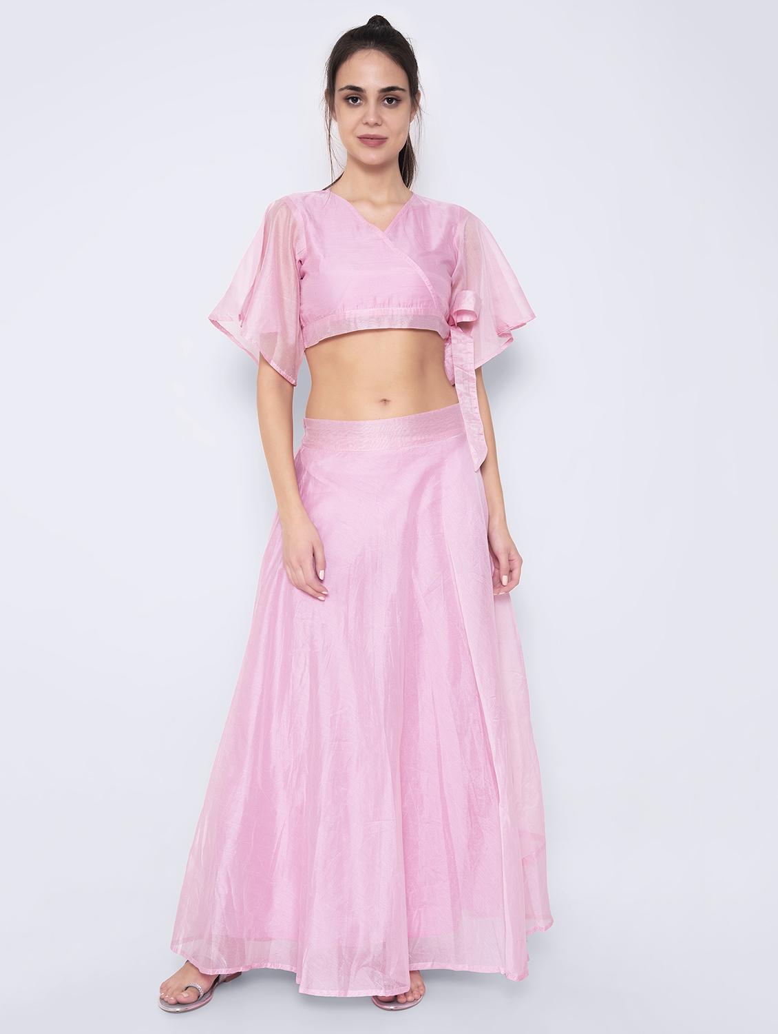 solid skirt top set  - 17244779 -  Zoom Image - 0