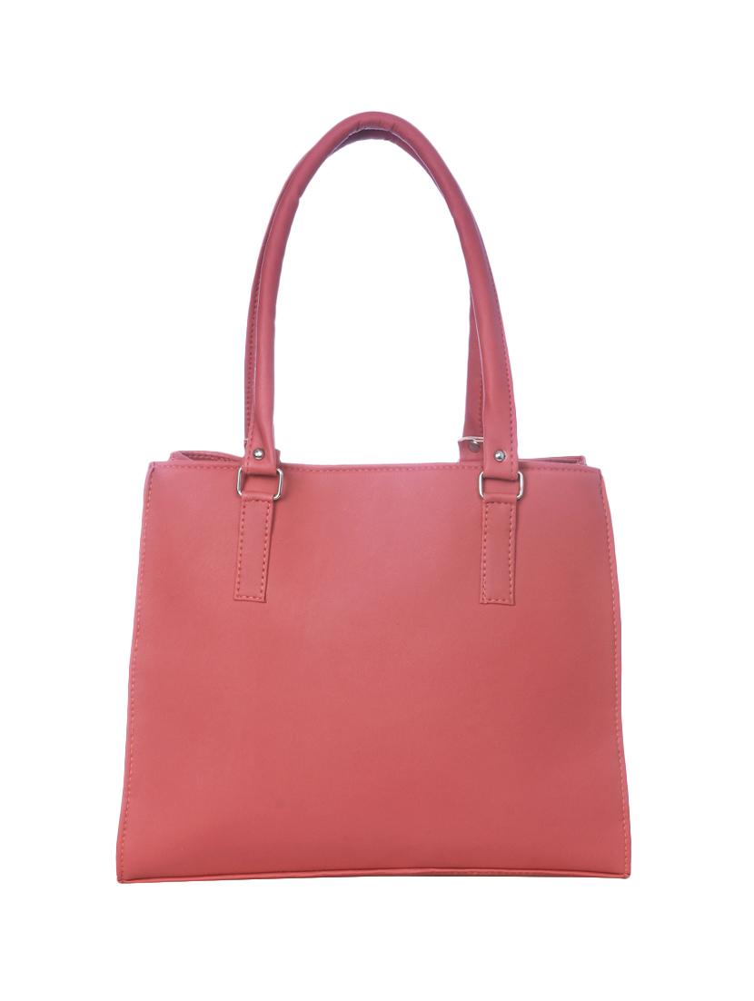 red leatherette (pu) handbag - 17245162 - Standard Image - 3