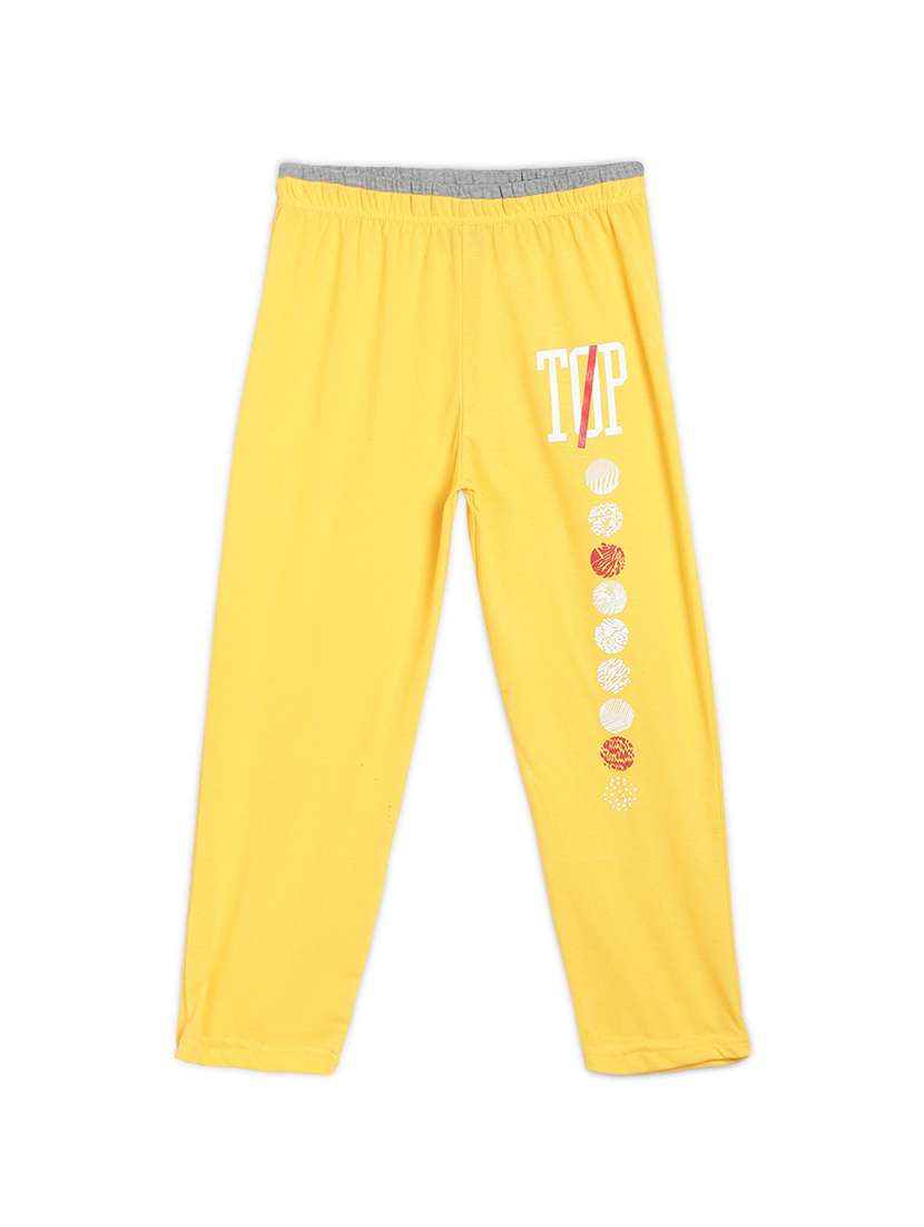 yellow cotton trackpant