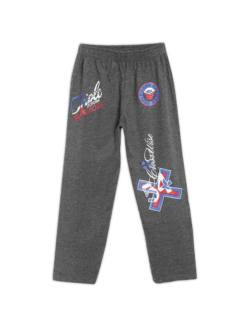 grey cotton trackpant - 17245737 -  Zoom Image - 0